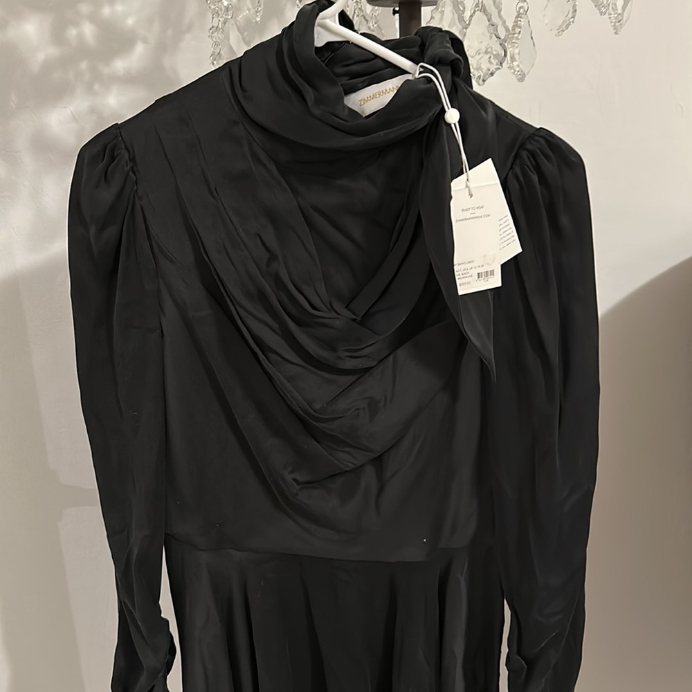 Zimmermann Silk Cowl Neck Midi Dress - Picture 11 of 13